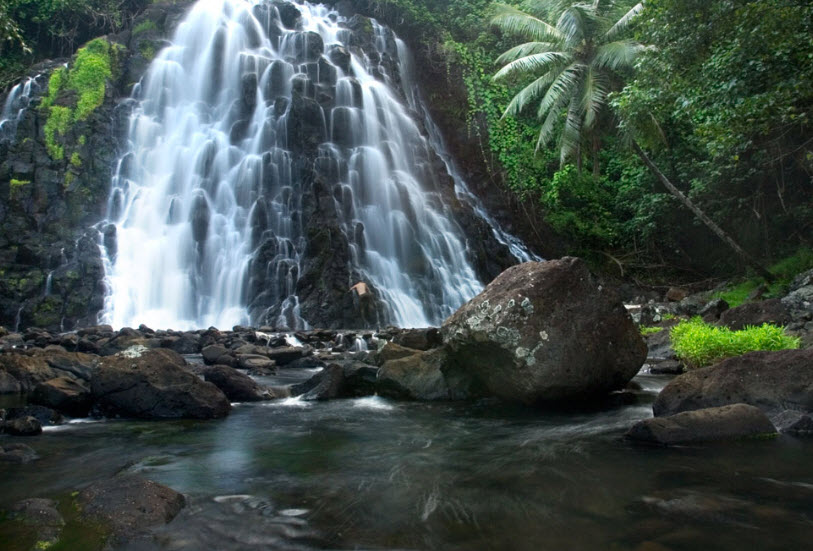 Nanpohnmweli Waterfall, Pohnpei Island, Micronesia